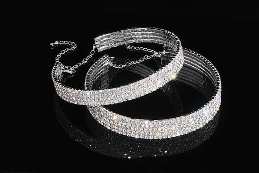 Classic Elegant Tassel Crystal Bridal Jewelry Sets African