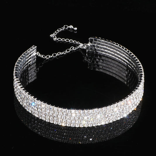 Classic Elegant Tassel Crystal Bridal Jewelry Sets African