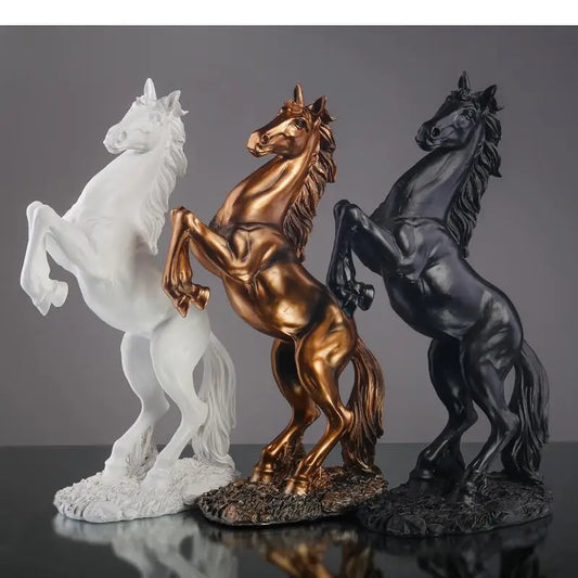 Resin Animal Ornaments Horse Sculpture Crafts Living Room